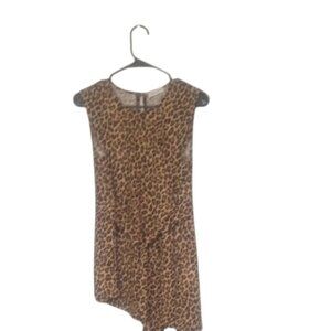Leopard Print Sleeveless Top  | 19 PTP | M